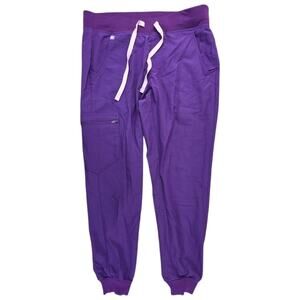 Figs Scrub Pants Womens Small Petite Zamora Jogger Ultra Violet Nurse Workwear
